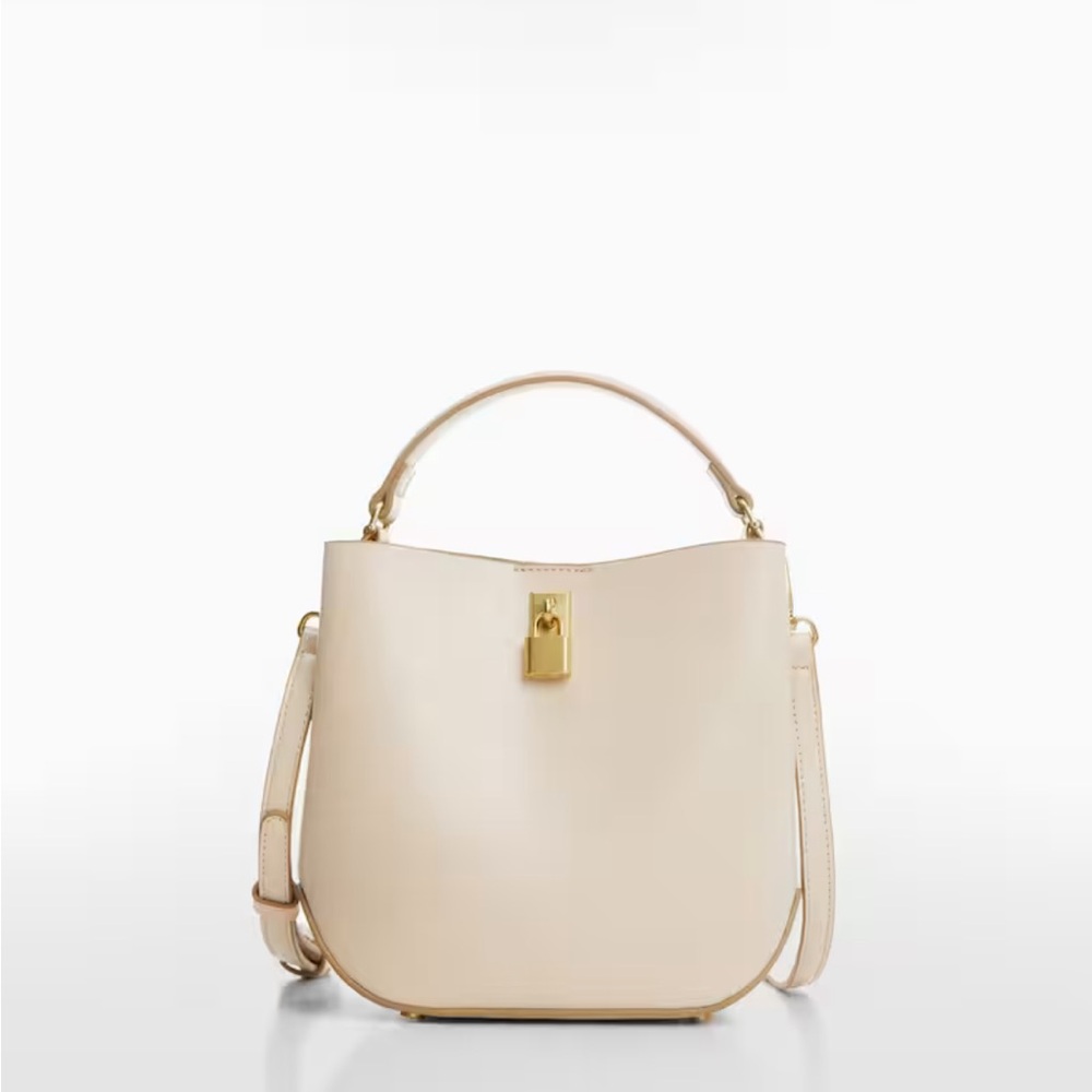 NEW Mango Miguel Mini Shopper Bag Cream